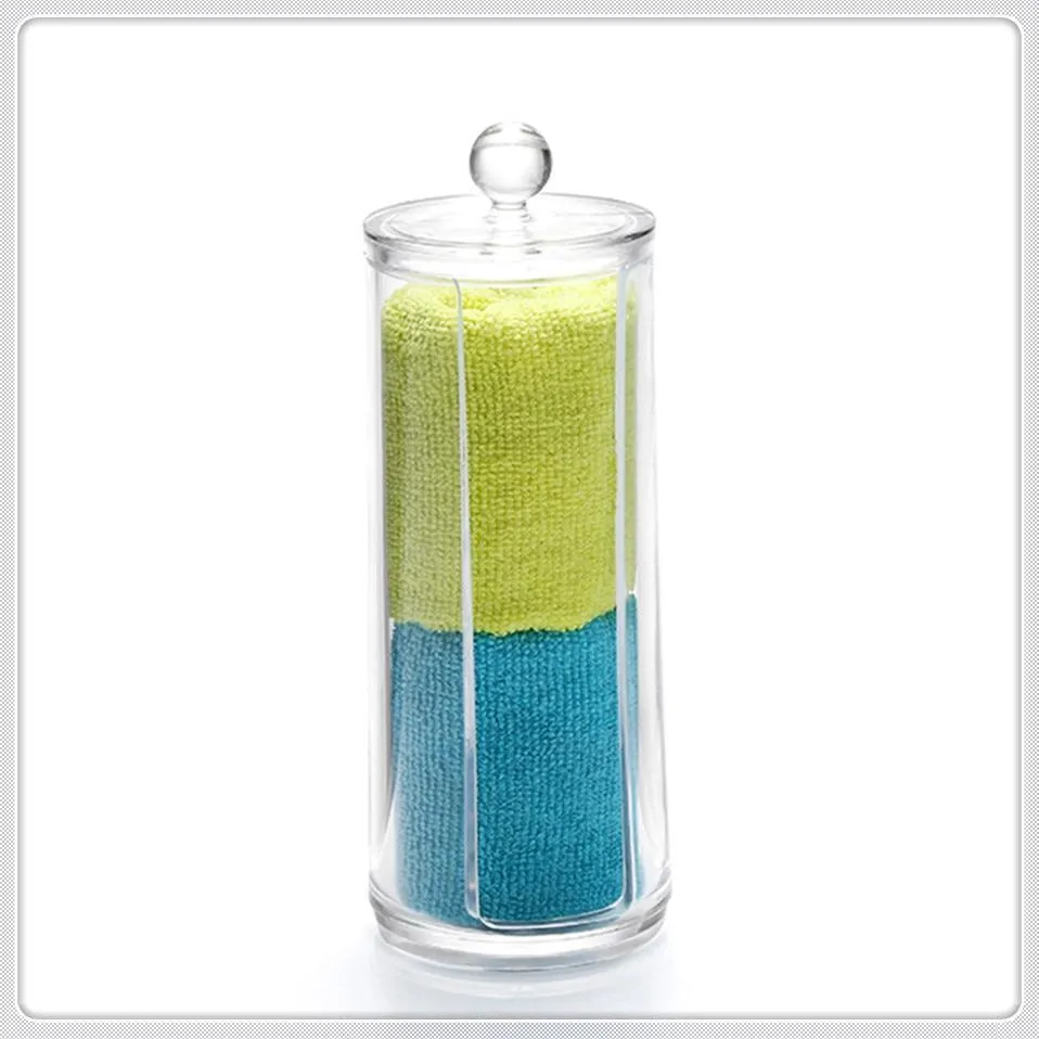 Q-Tips and Cotton Pads Acrylic Canister