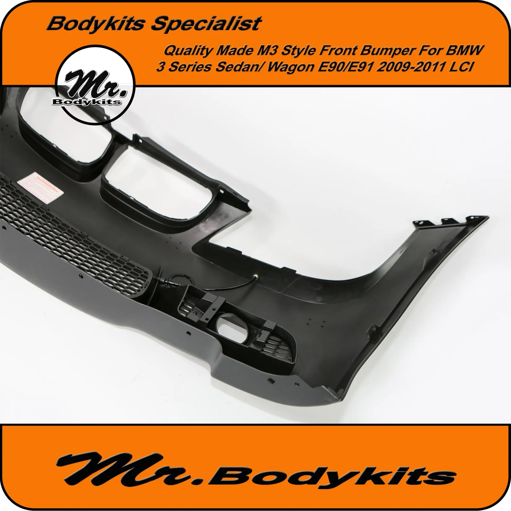 Quality BMW 3 Series E90/E91 (non-M3) 2009-2011 LCI M3 Style Front Bumper