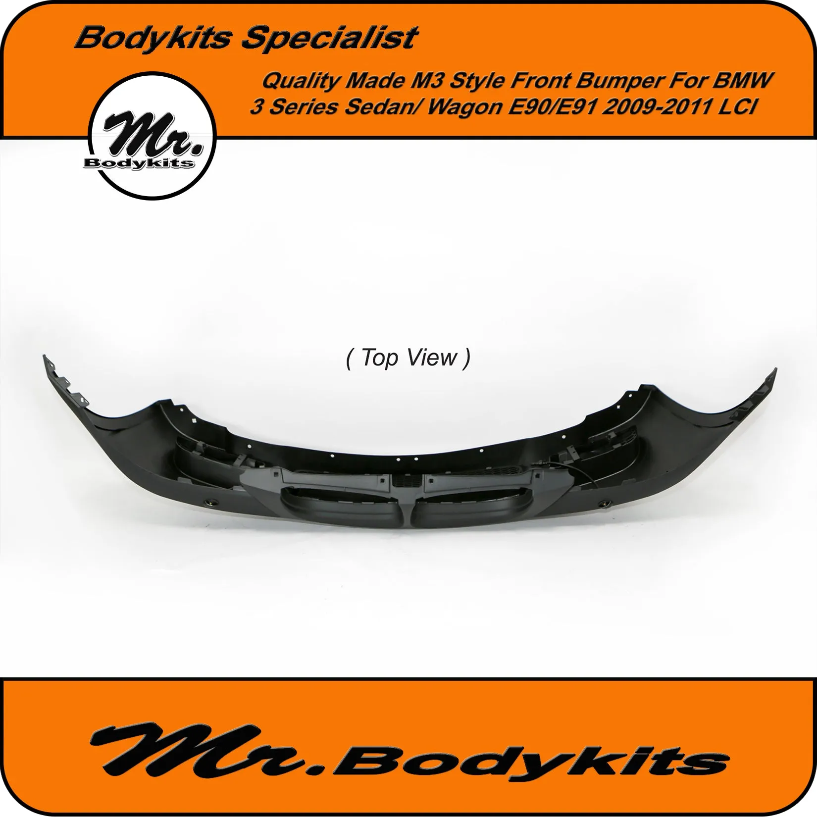 Quality BMW 3 Series E90/E91 (non-M3) 2009-2011 LCI M3 Style Front Bumper