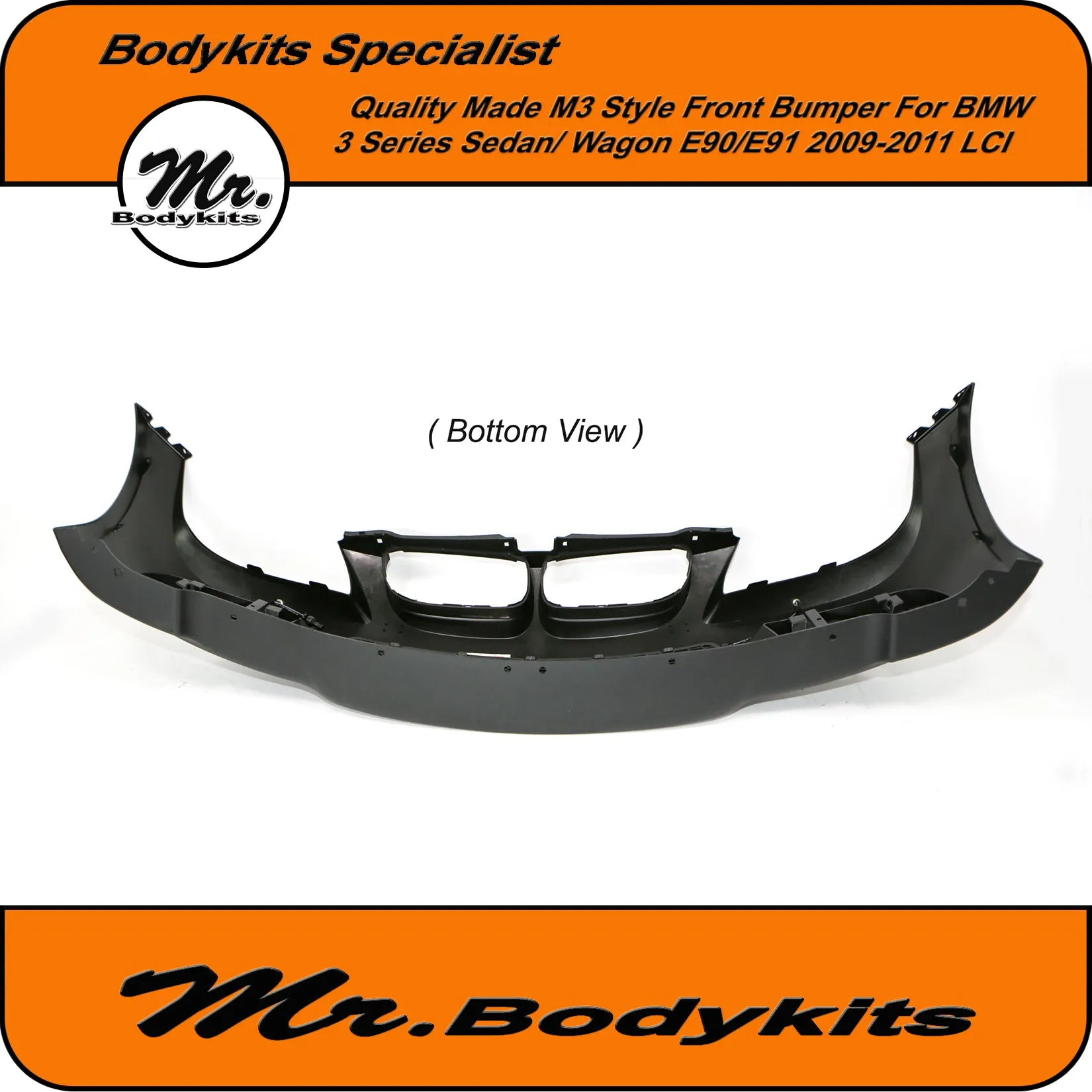 Quality BMW 3 Series E90/E91 (non-M3) 2009-2011 LCI M3 Style Front Bumper