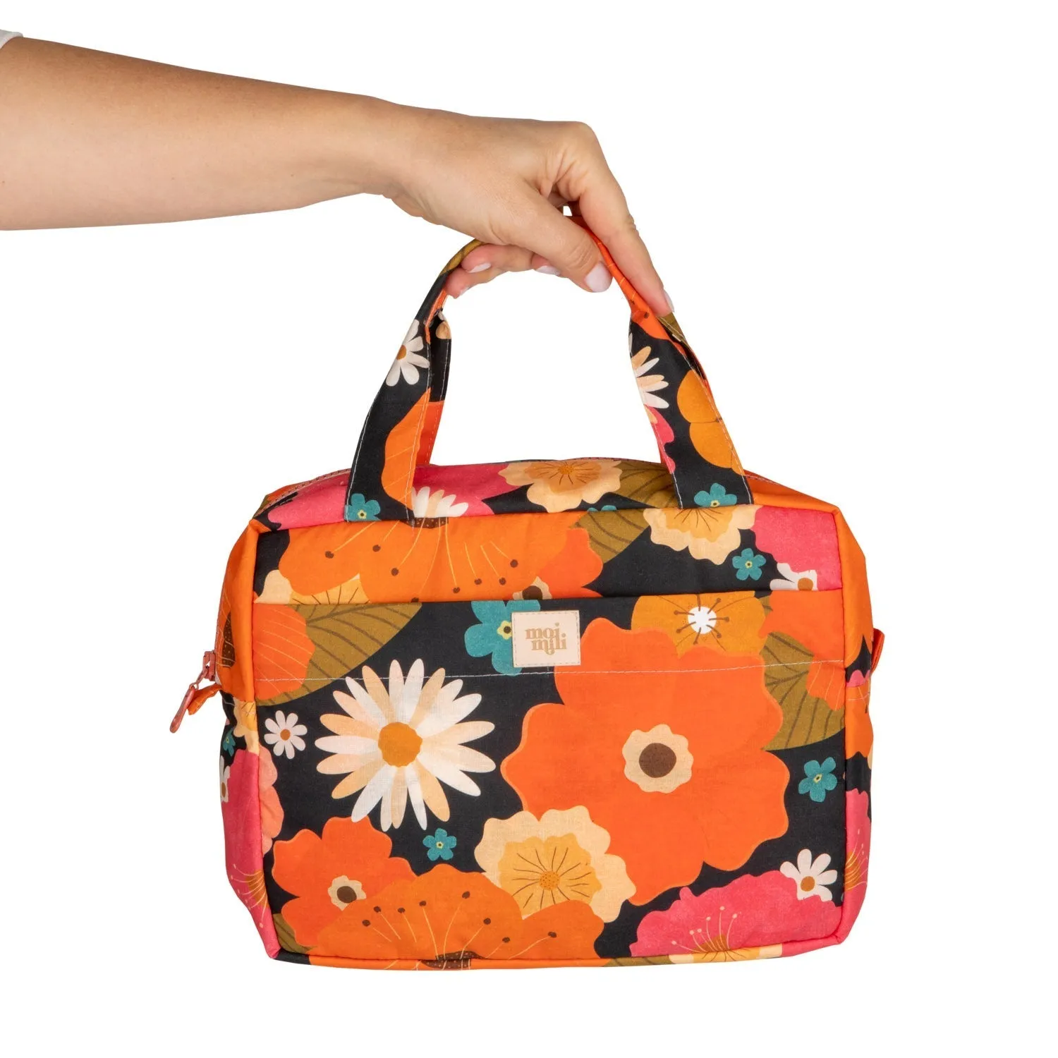 "Picnic with Flowers" Makeup bag Big size