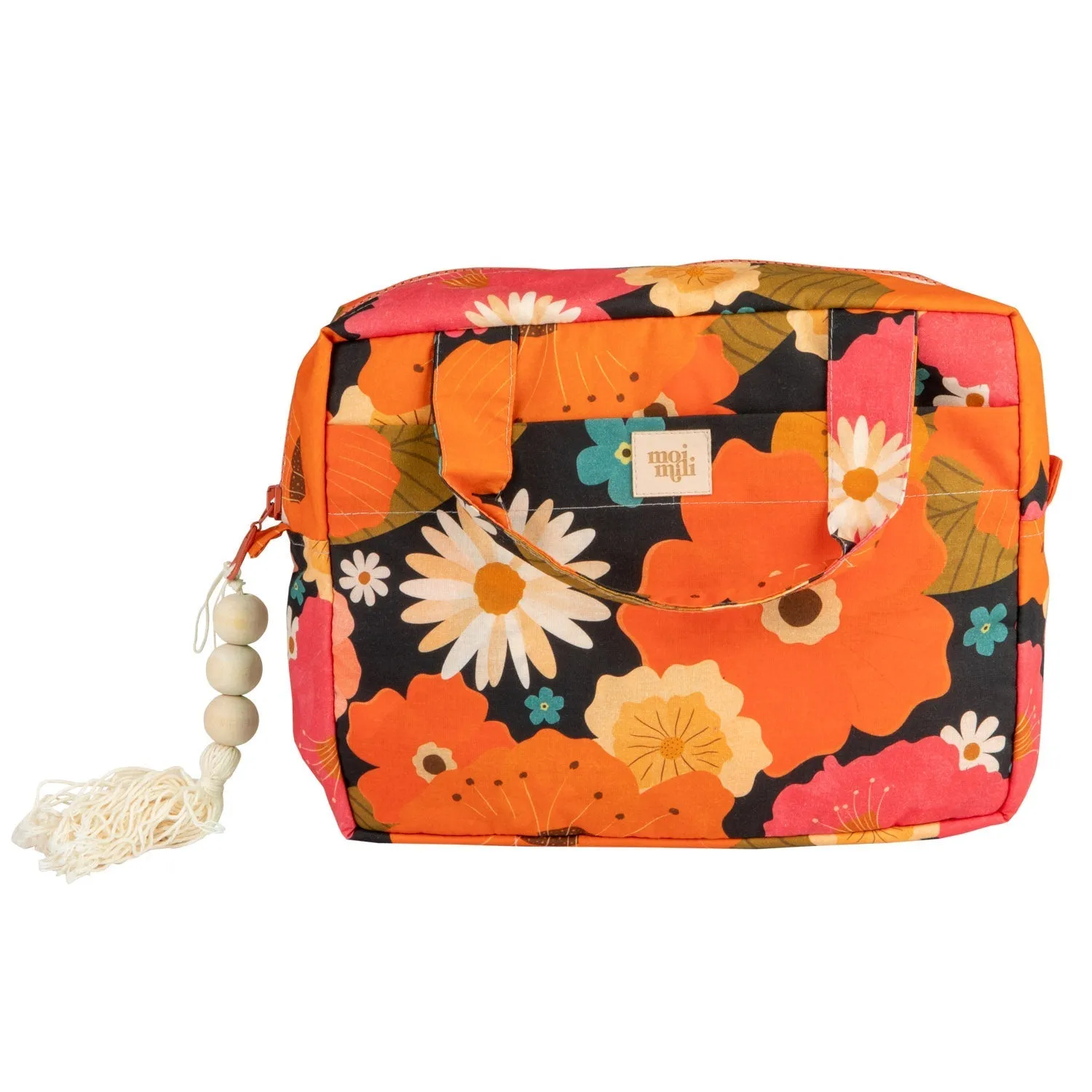 "Picnic with Flowers" Makeup bag Big size