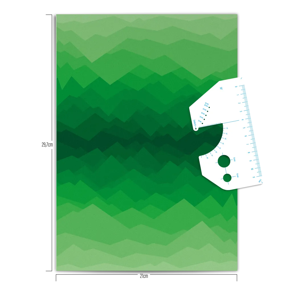 Reflective DIY Sticker: Mountains