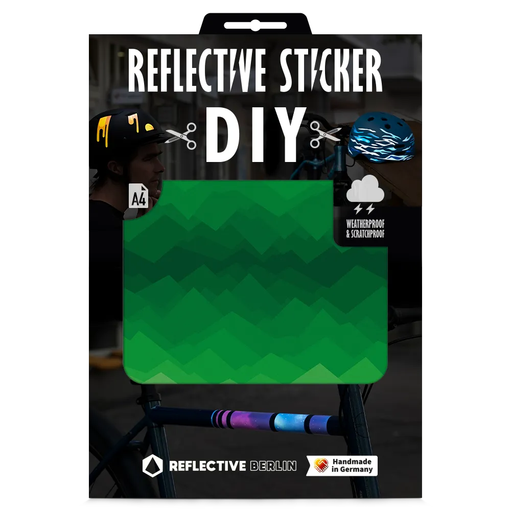 Reflective DIY Sticker: Mountains