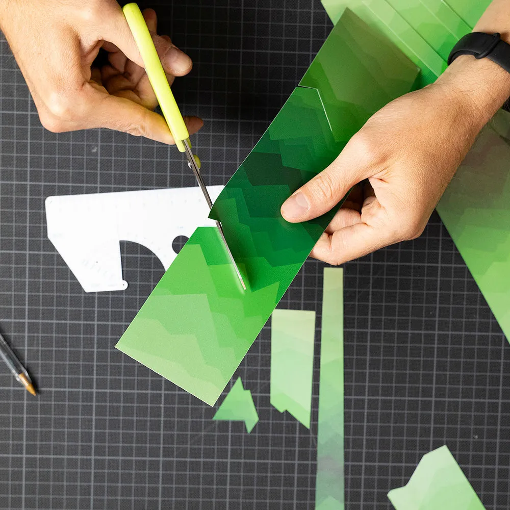 Reflective DIY Sticker: Mountains