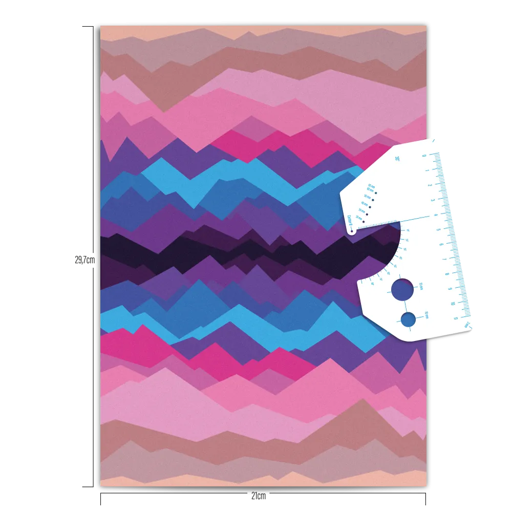 Reflective DIY Sticker: Mountains
