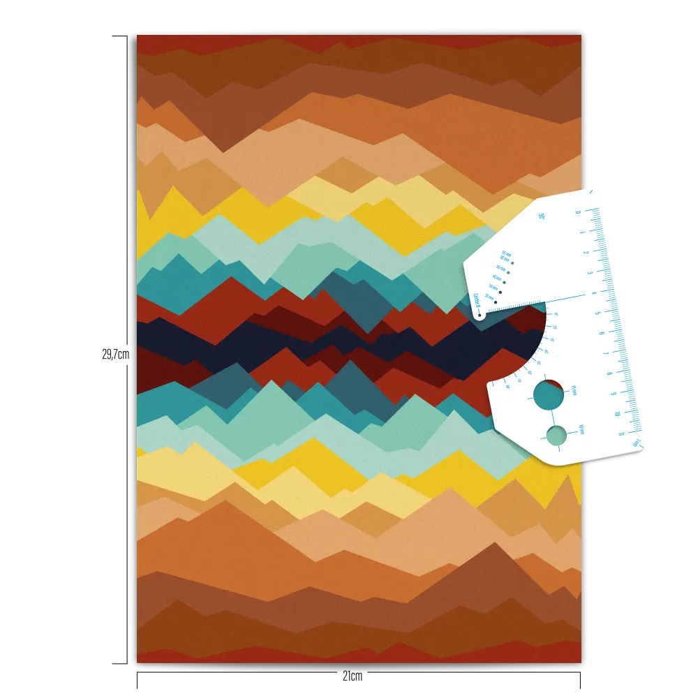 Reflective DIY Sticker: Mountains