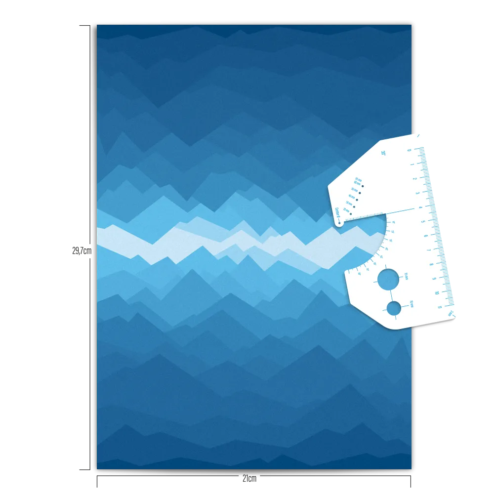 Reflective DIY Sticker: Mountains