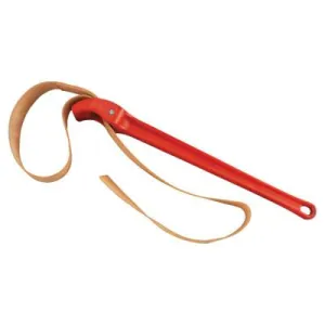 Ridge Tool Company Strap Pipe Wrench, 12 in OD, 48 in Strap, 31365
