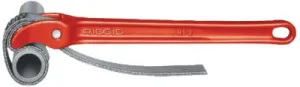 Ridge Tool Company Strap Pipe Wrench, 3 1/2 in OD, 17 in Strap, For Plastic Pipe, 31355