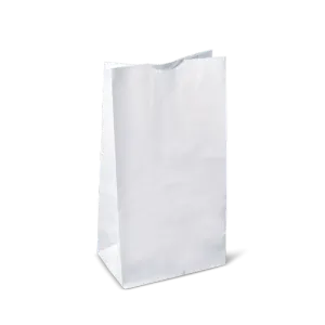RiteEarth - 3 Lbs Plain White Paper Bag, Pack of 500, 4Bn/Case (2000/Case) - PB030W