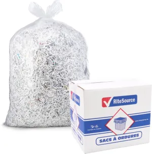 RiteSource - 20" x 22" Regular Clear Garbage Bags, 500/Cs - L2022RC