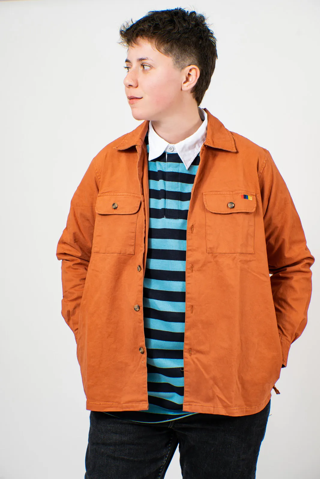 Rust Essential Shirt Jacket