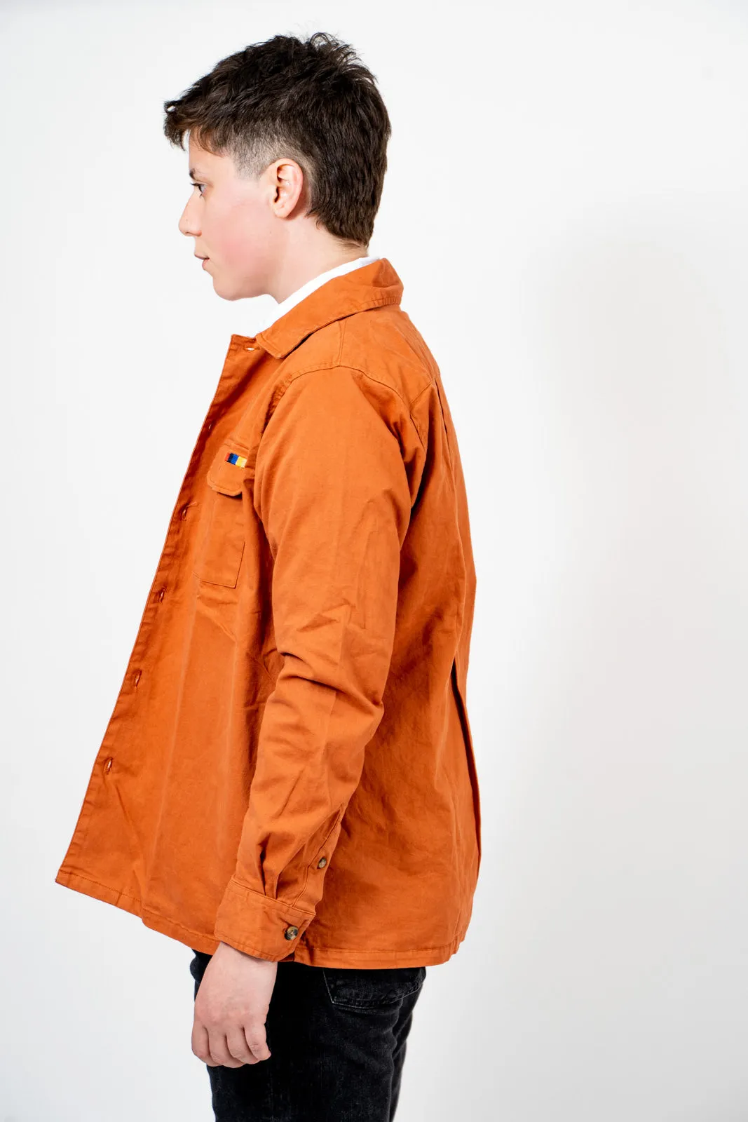Rust Essential Shirt Jacket