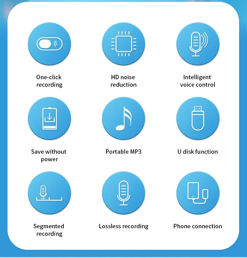 S30 32GB Mini Key Chain Voice Recorder Sound Activated Round Pendant 1536Kbps PCM 25 Hour Battery