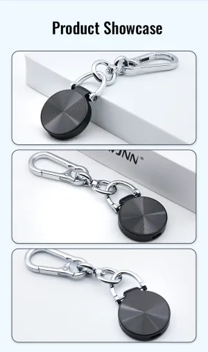 S30 32GB Mini Key Chain Voice Recorder Sound Activated Round Pendant 1536Kbps PCM 25 Hour Battery