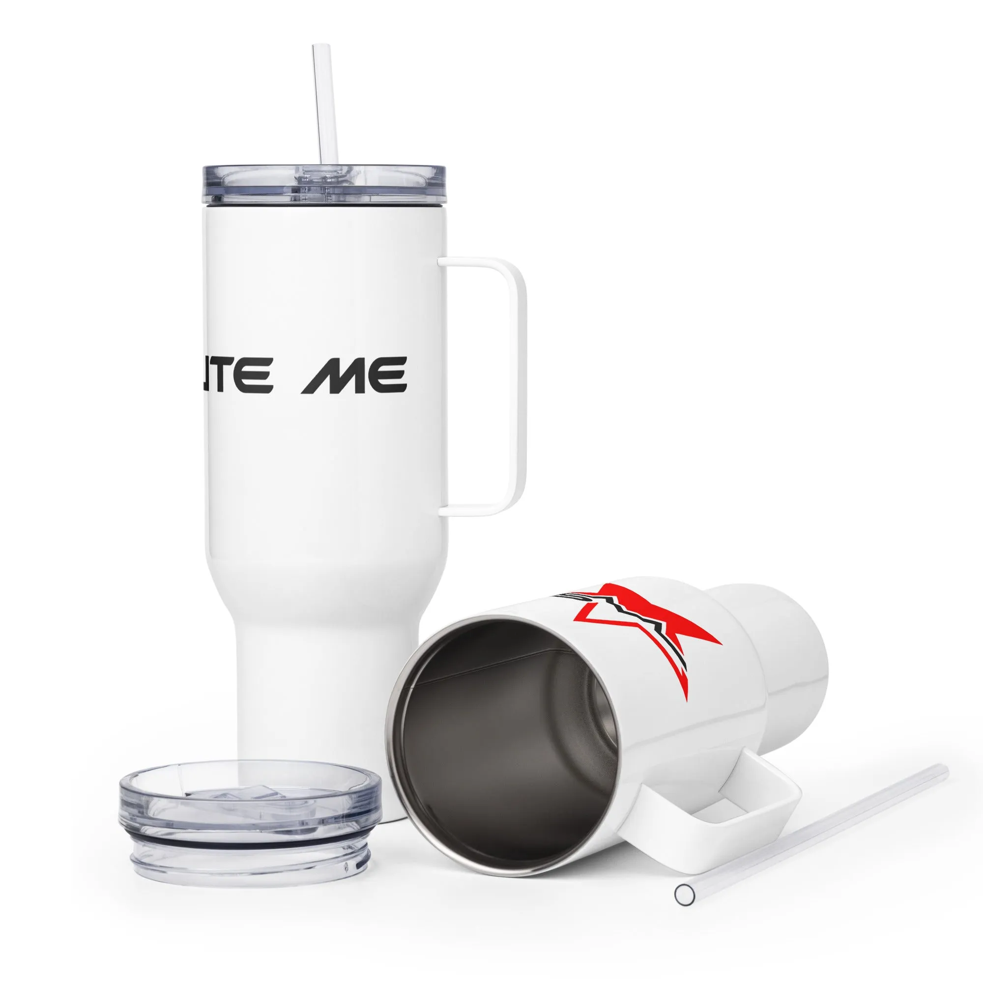 Salute Me Travel mug with a handle