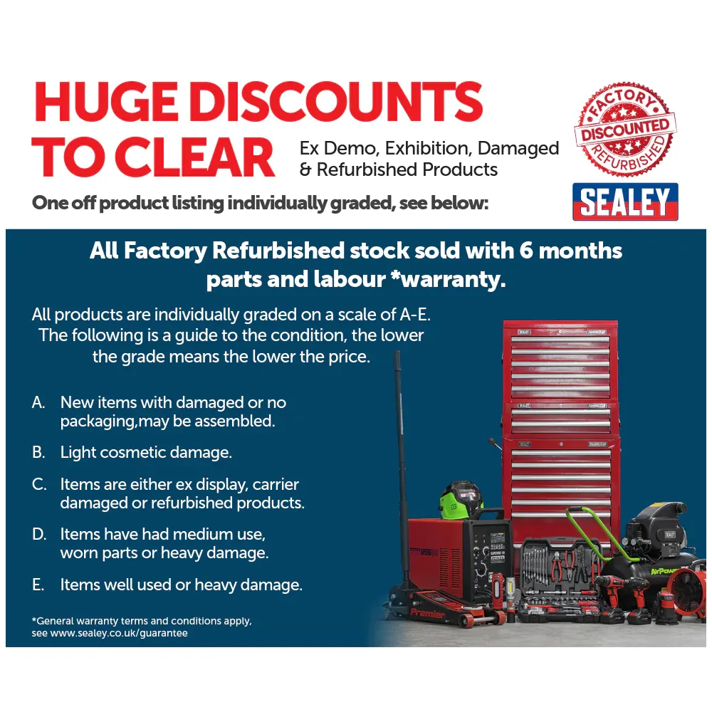 Sealey 140bar Pull Along Pressure Washer with TSS 1800W - B