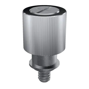 Self-Clinching Collar Base Panel Fastener, Knurled Head, Aluminum Knob, Steel Base, Stainless Screw, 10-32 x 1, 100 Pack