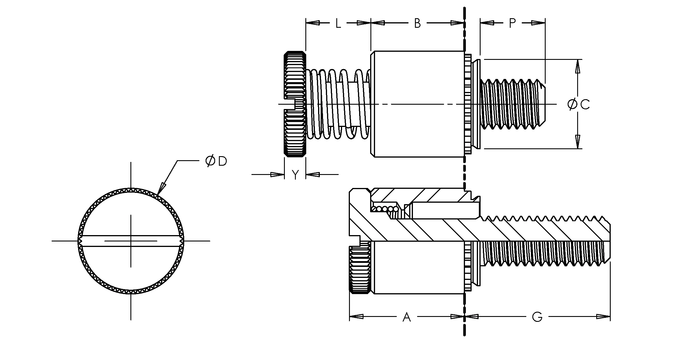 Self-Clinching Panel Fastener, 300 Series Stainless Steel, Passivated, Metric, M4x0.7 x 14.3, 100 Pack