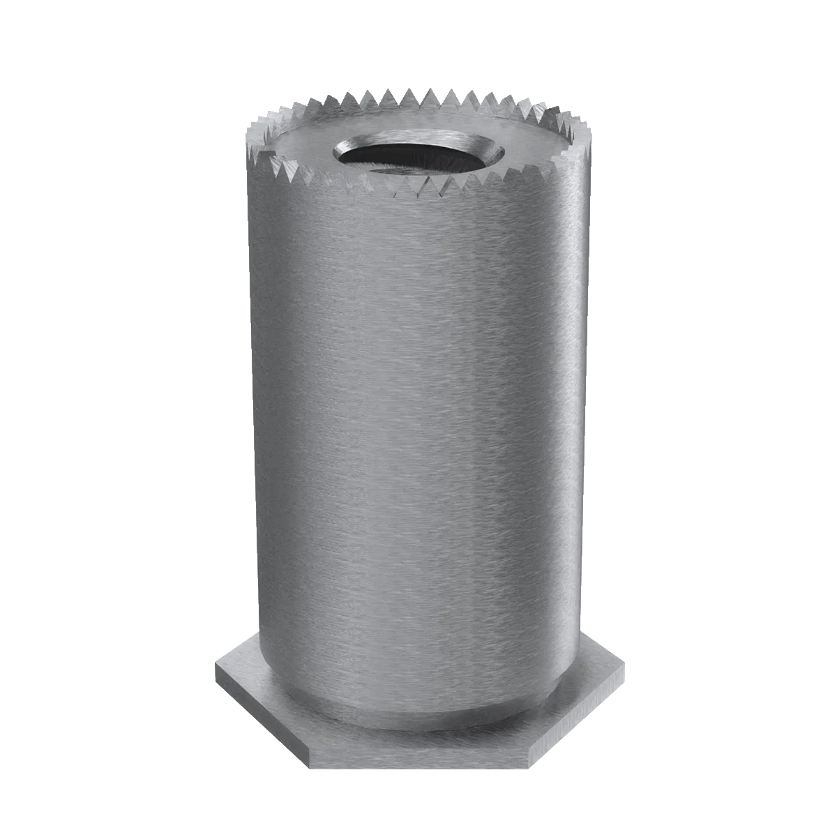 Self-Clinching Standoff, Self-Grounding, 7075-T6 Aluminum, 6-32 x 0.437, 100 Pack