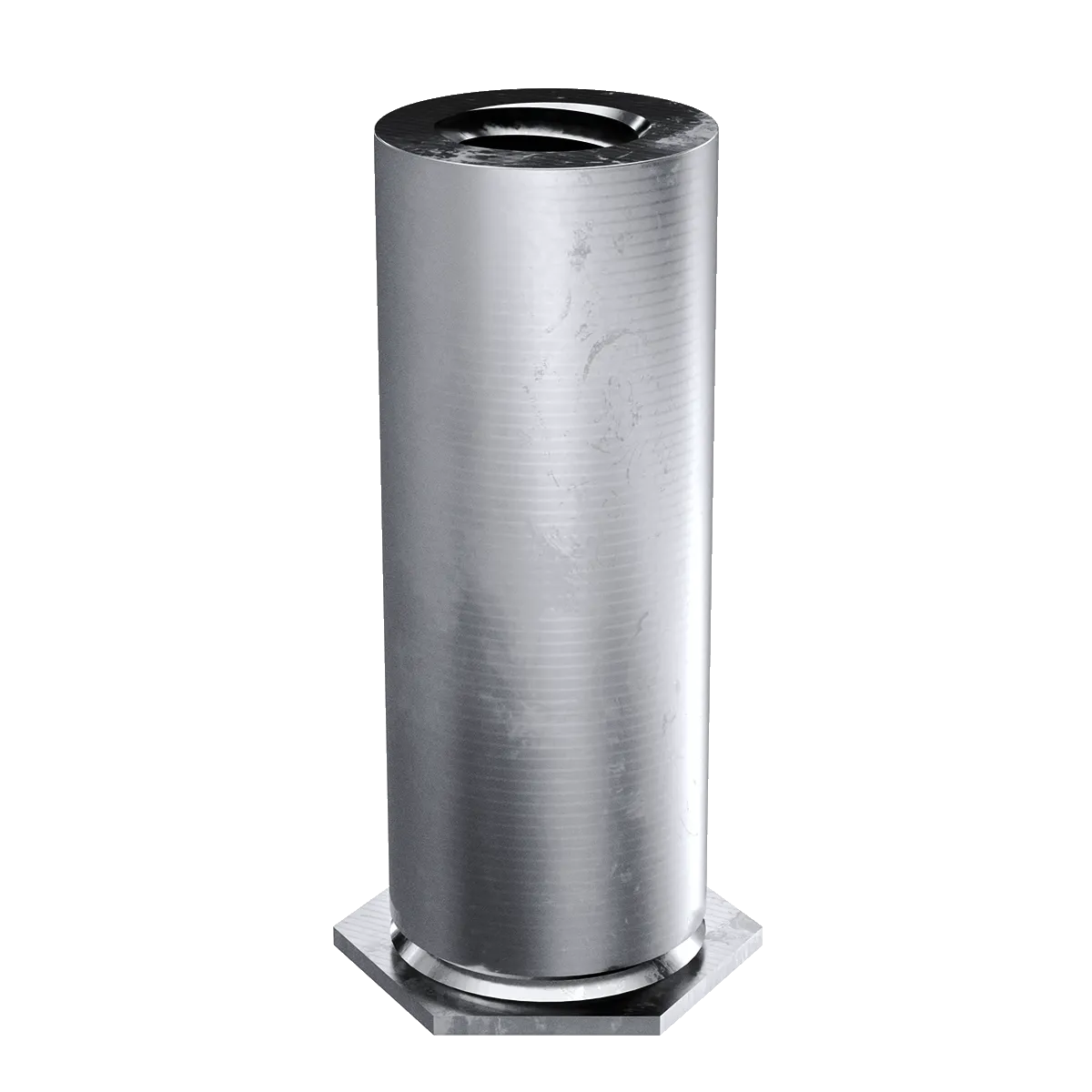 Self-Clinching Standoff, Thin Sheet, 7075-T6 Aluminum, 4-40 x 0.437, Partial Thread, Hole Dia.: 0.166, 100 Pack