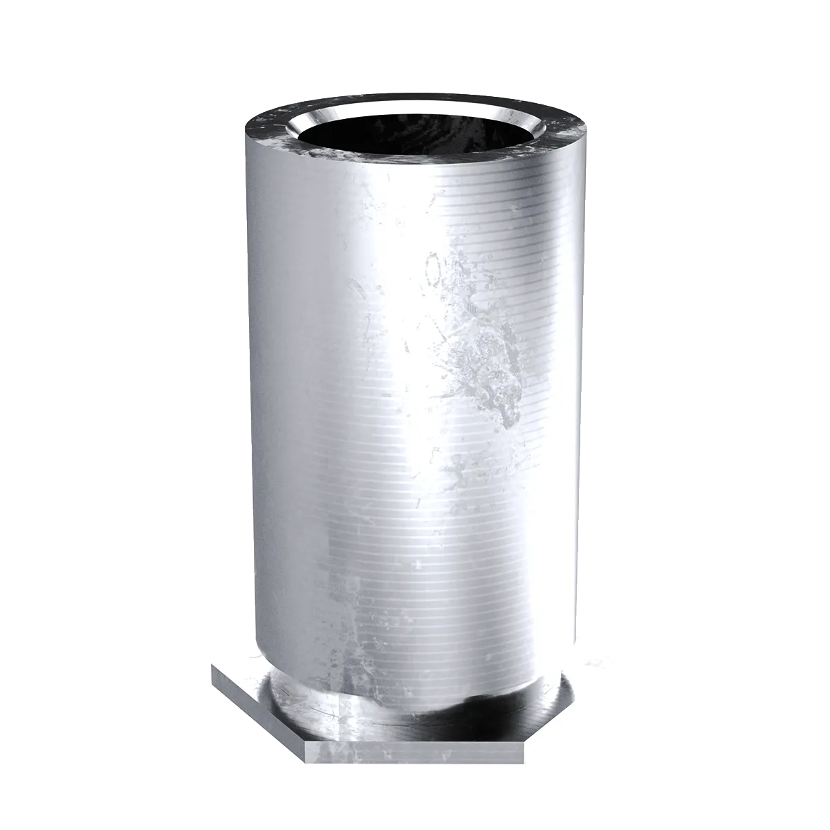 Self-Clinching Standoff, Through Unthreaded, 7075-T6 Aluminum, 0.116 x 0.500, Hole Dia.: 0.250, 100 Pack