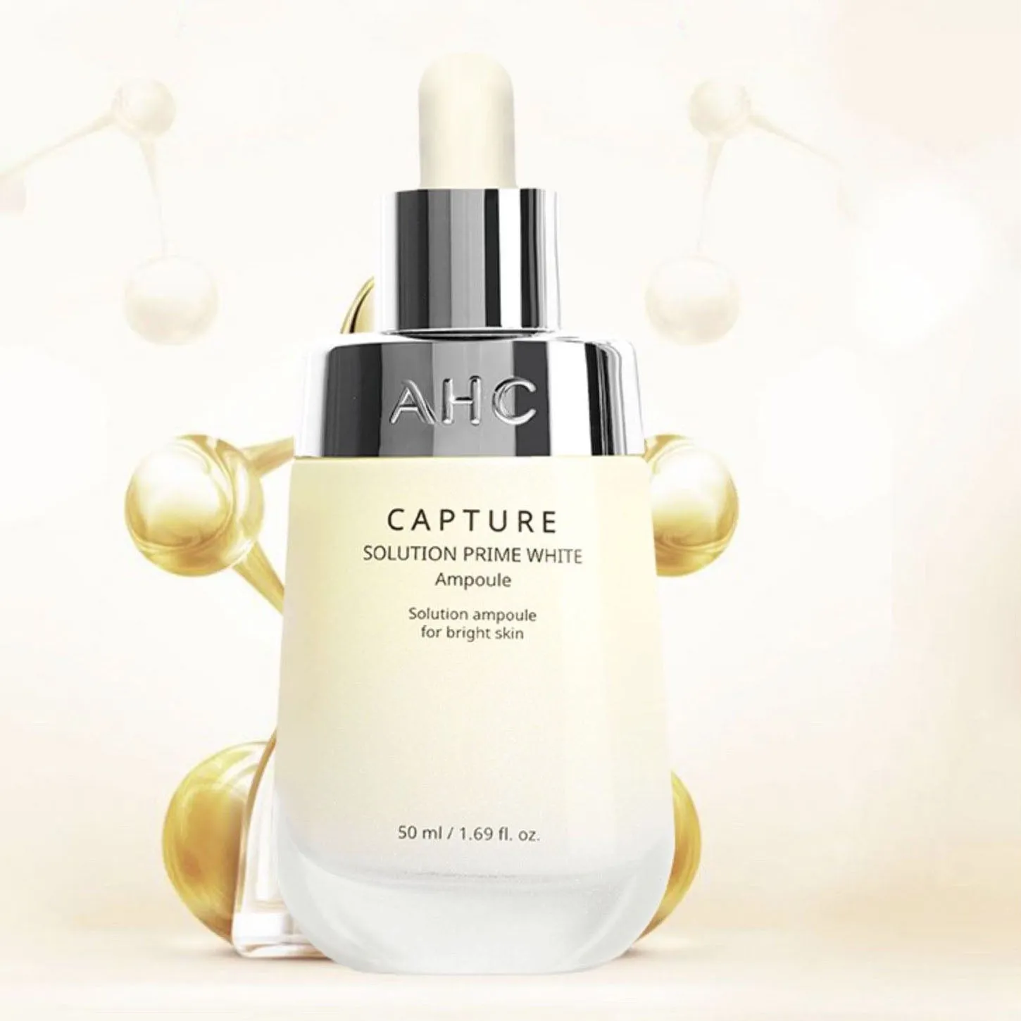 Serum AHC Capture Solution Prime White Ampoule 50ml - Dưỡng Trắng, Màu Vàng