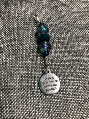 Serve and Protect Zip Charm