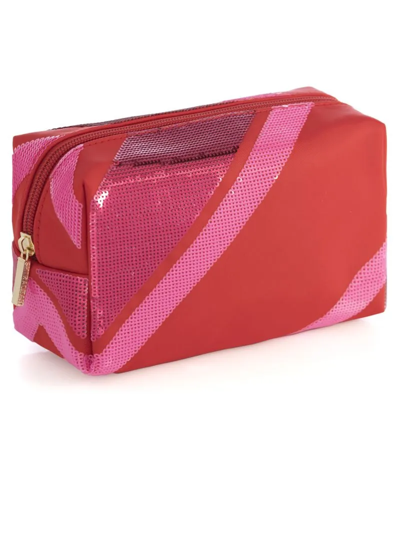 Shiraleah Cosmetic Case - Diagonal Stripe