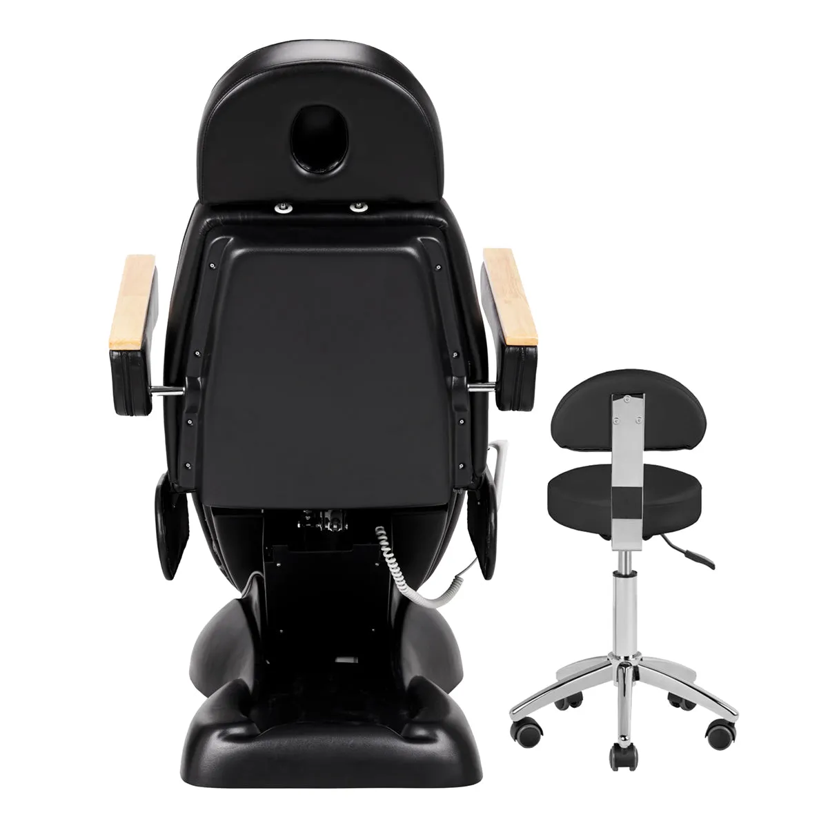 Sillon Electric Cosmetic Chair Lux 273B   Stool 304 Black