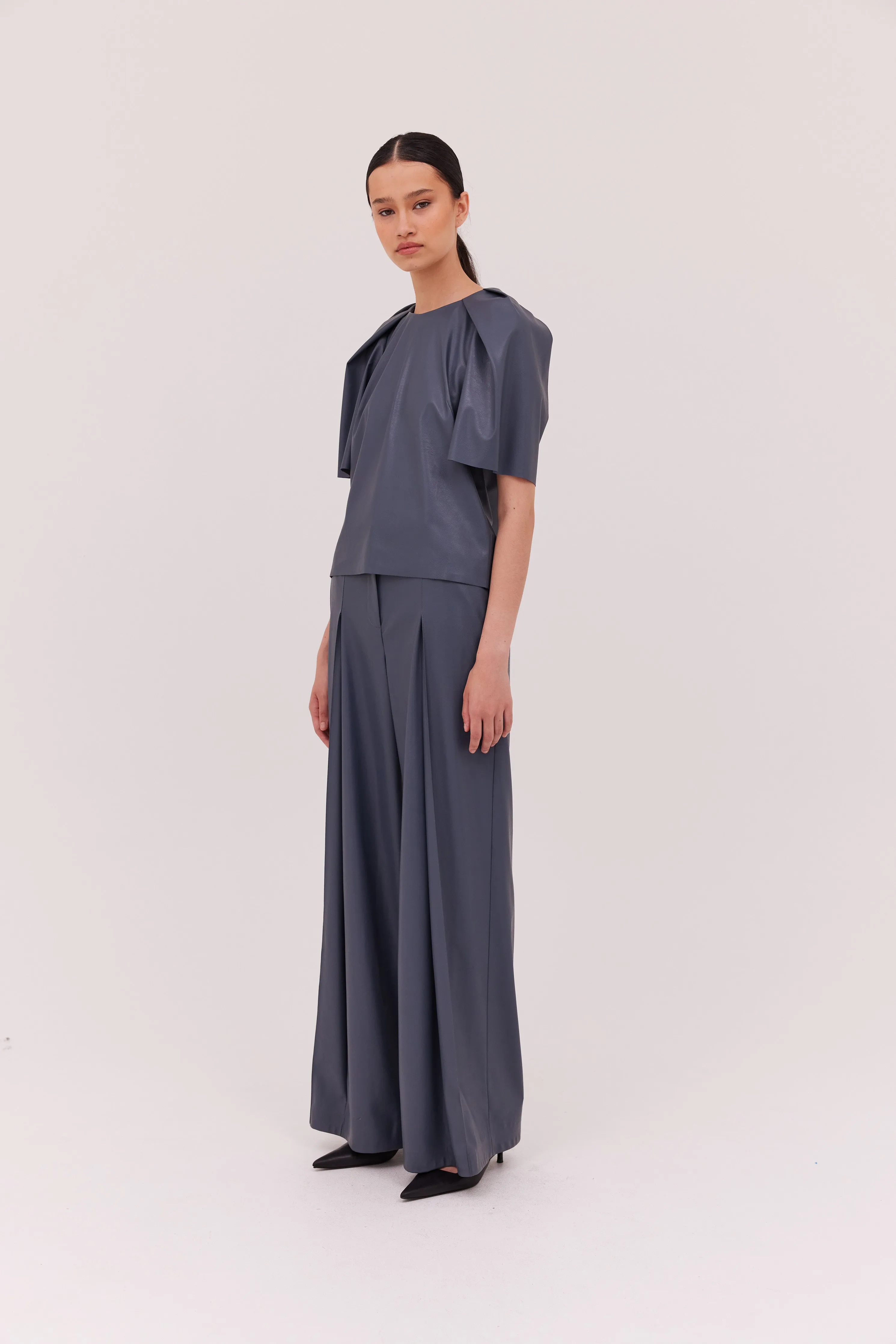 SLATE LEATHERETTE DOCUMENT TOP