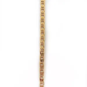 Small Gold Maritime Link Chain by the Inch (#740)