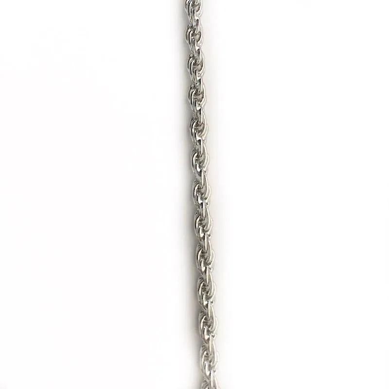 Small Rope Chain in Silver by the Inch (#3014)