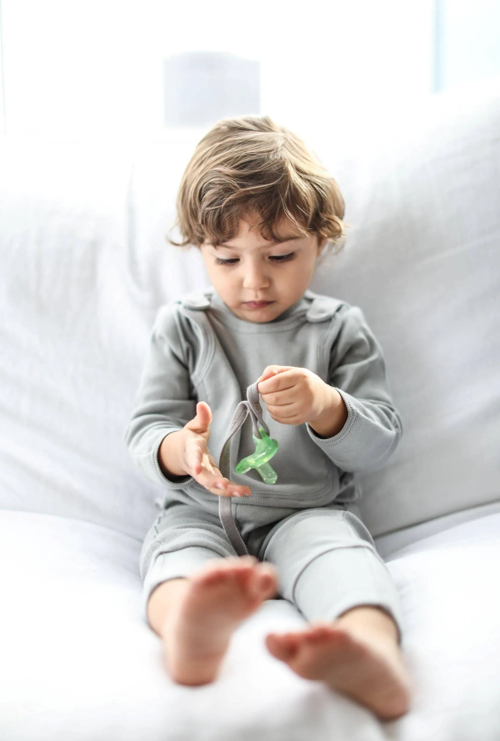Smart Footed One-Piece   Bib - Gray