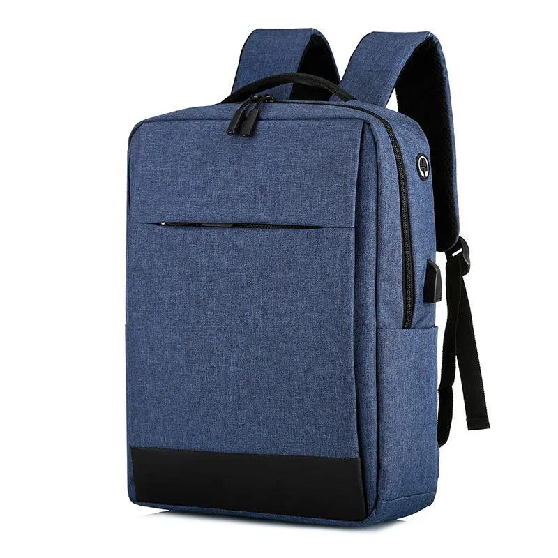 Smart Oxford Backpack With USB Charging Ports Bag
