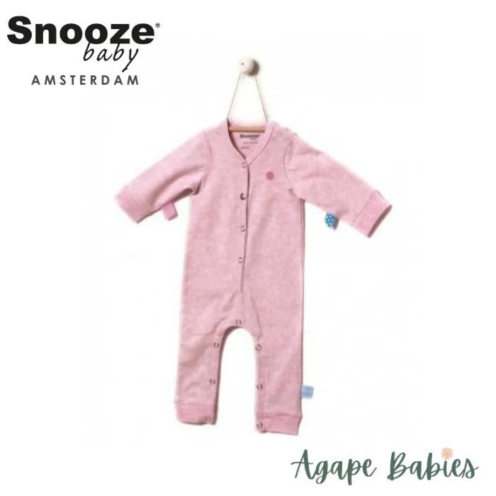 Snoozebaby Long sleeve Suit in Pink melange - 4 Sizes
