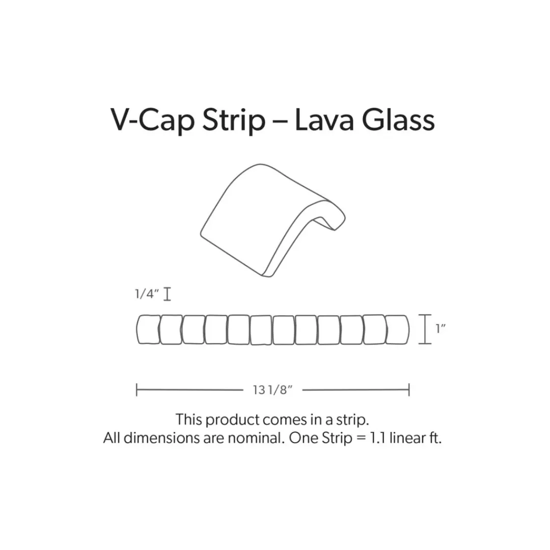 SOLID ASH, LAVA V-CAP STRIP