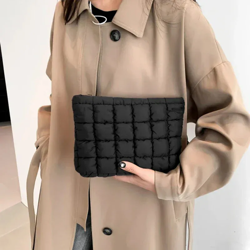 Sophie | Quilted Cosmetic Makeup Clutch with Zipper