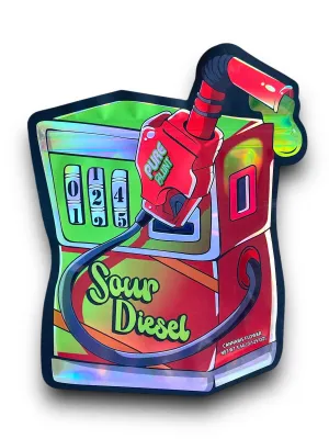 Sour Diesel (Gas Refill) Mylar Bag 3.5 Grams | Xotic Packs