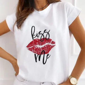 Style C : Accept My Love Female White T-Shirt