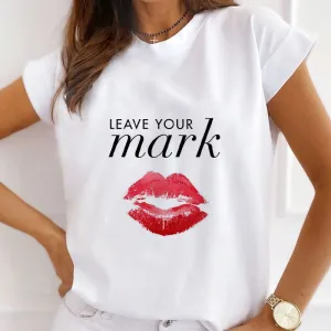 Style H : Accept My Love Female White T-Shirt