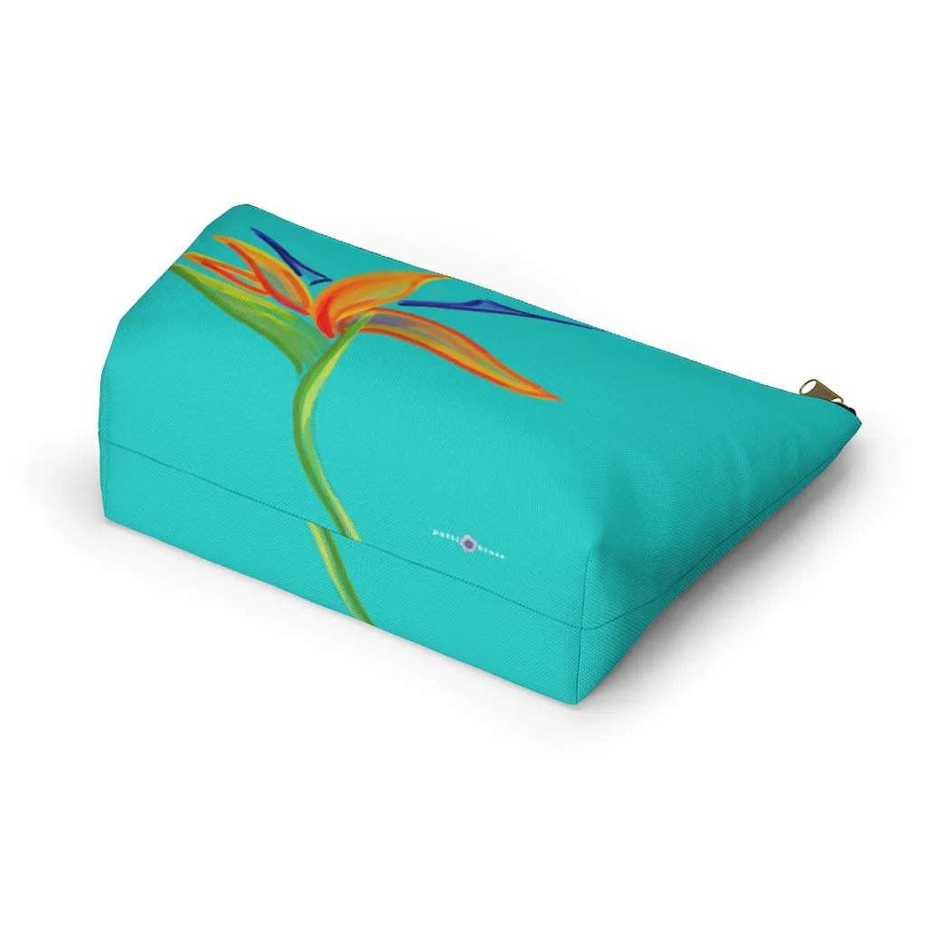 T-Bottom Accessory Bag:  Bird of Paradise -  Surf
