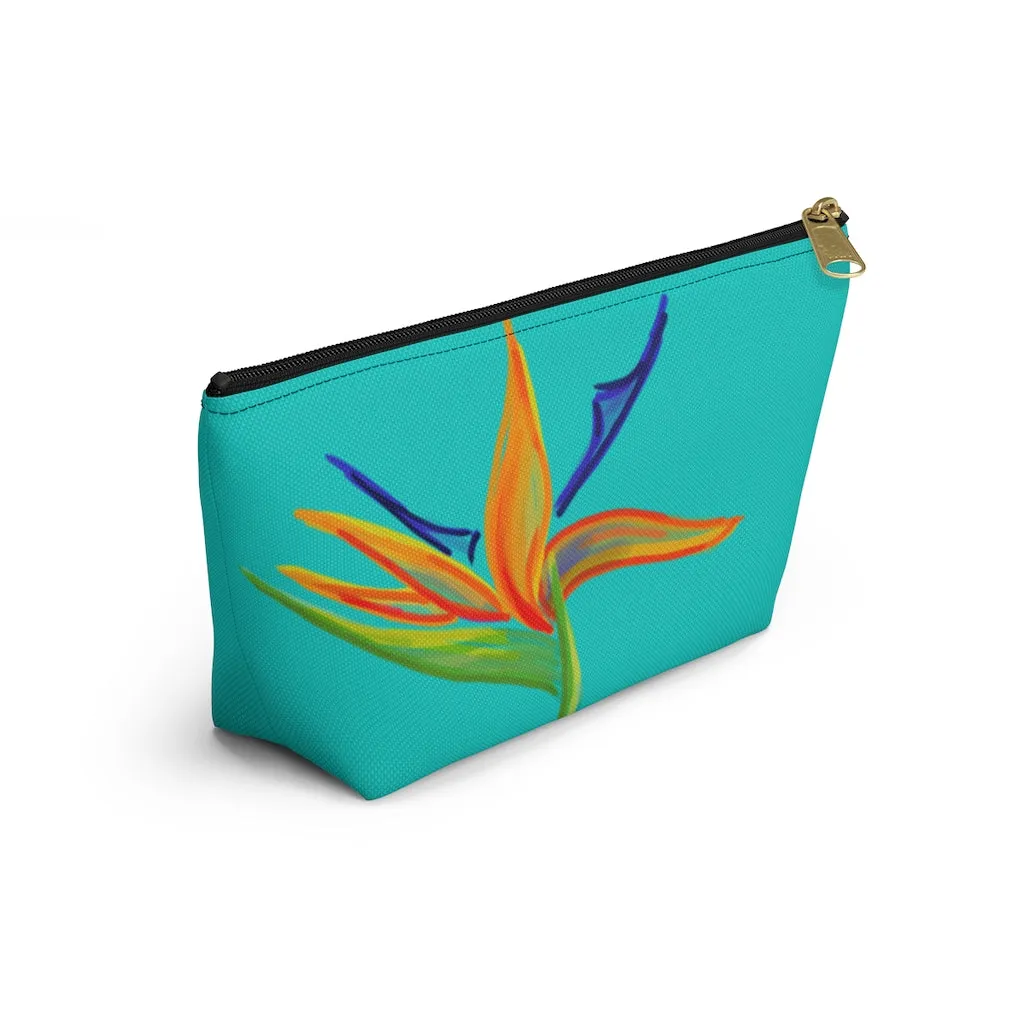 T-Bottom Accessory Bag:  Bird of Paradise -  Surf