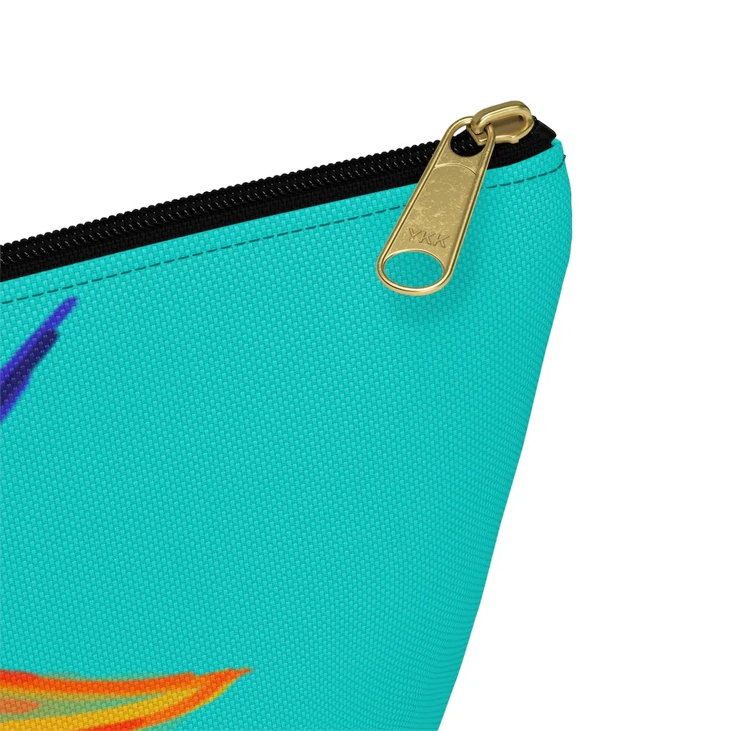 T-Bottom Accessory Bag:  Bird of Paradise -  Surf