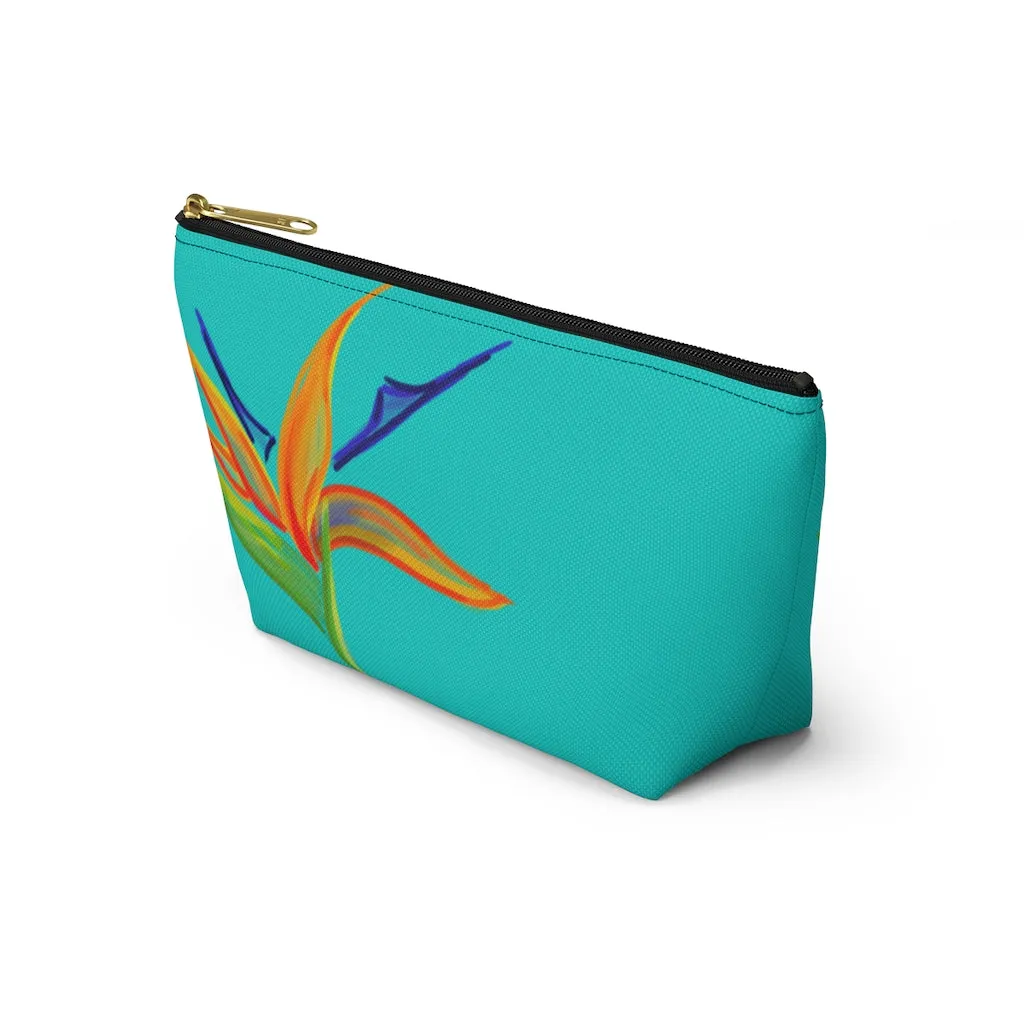 T-Bottom Accessory Bag:  Bird of Paradise -  Surf
