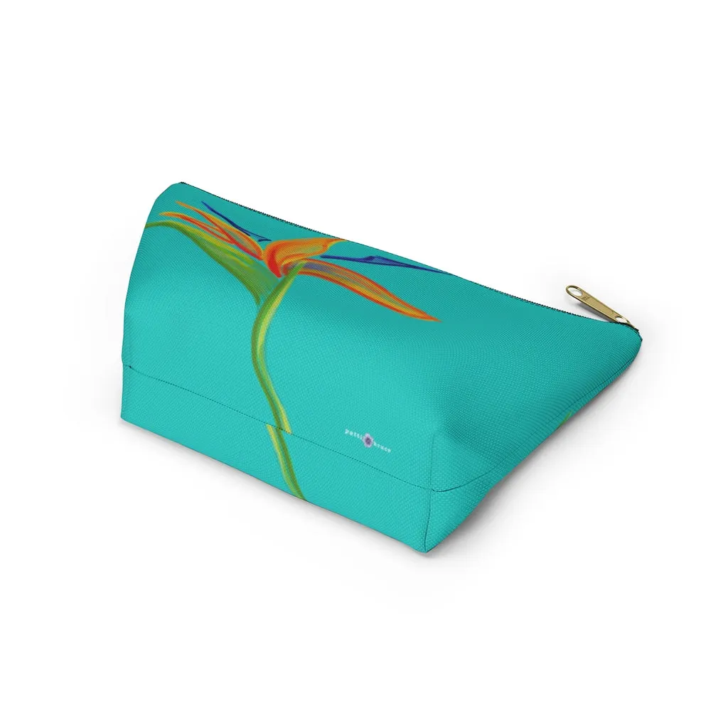 T-Bottom Accessory Bag:  Bird of Paradise -  Surf