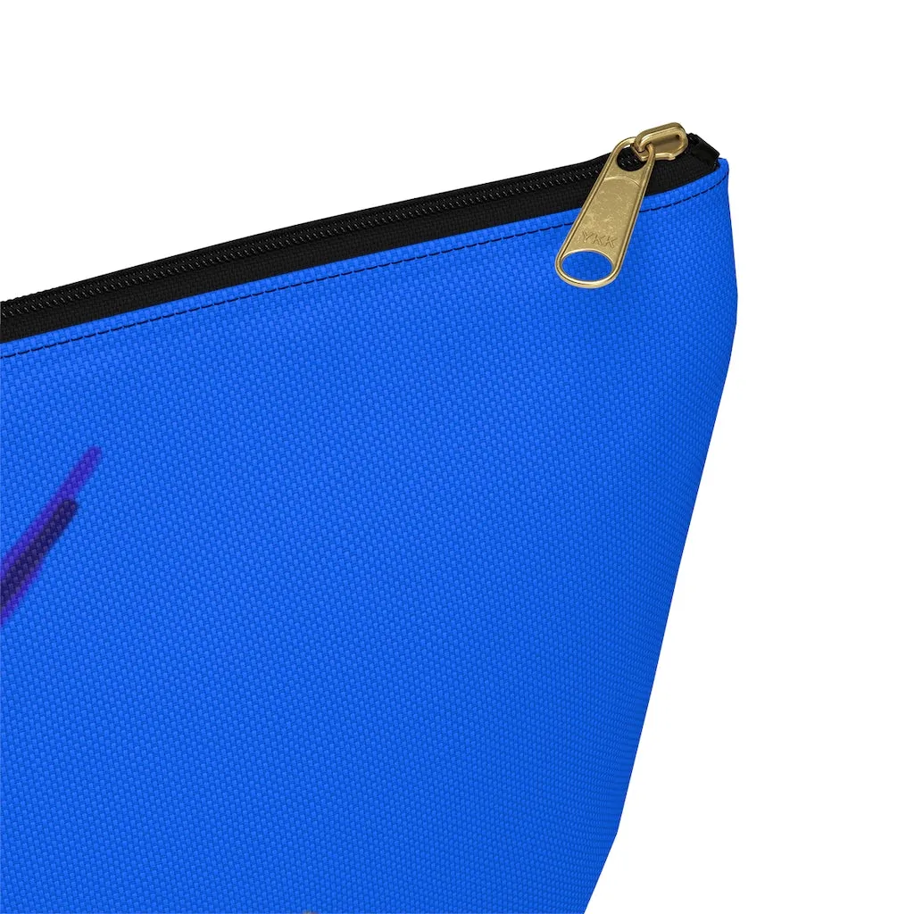 T-Bottom Accessory Pouch: Electric Bird of Paradise - Sky