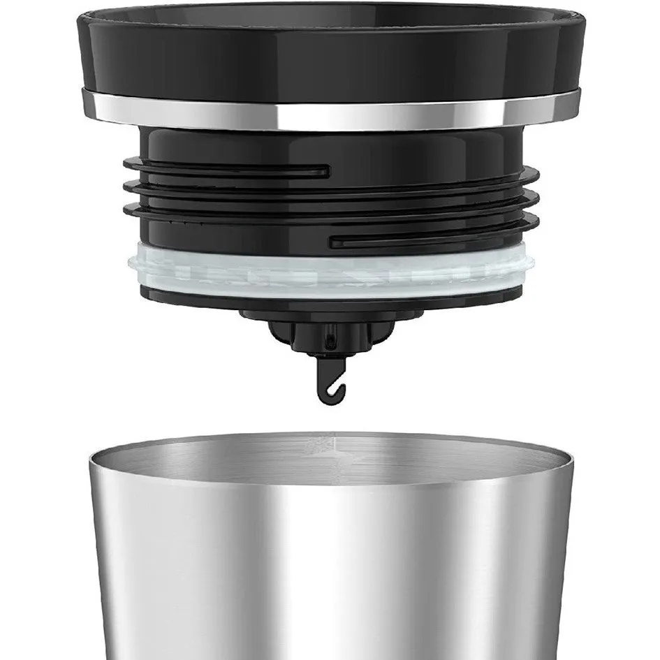 THERMOS SIPP 470ML VACUUM INSULATED TRAVEL MUG BLACK TRIM