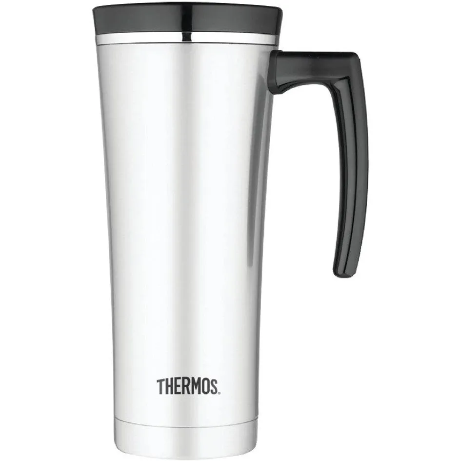 THERMOS SIPP 470ML VACUUM INSULATED TRAVEL MUG BLACK TRIM
